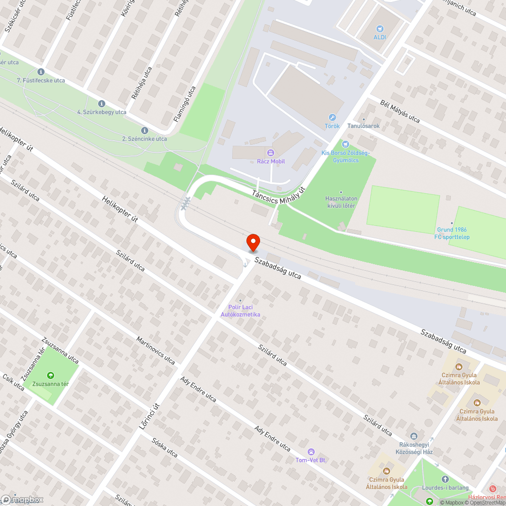 Kátyú forgalmas csomópontban bejelentés helye