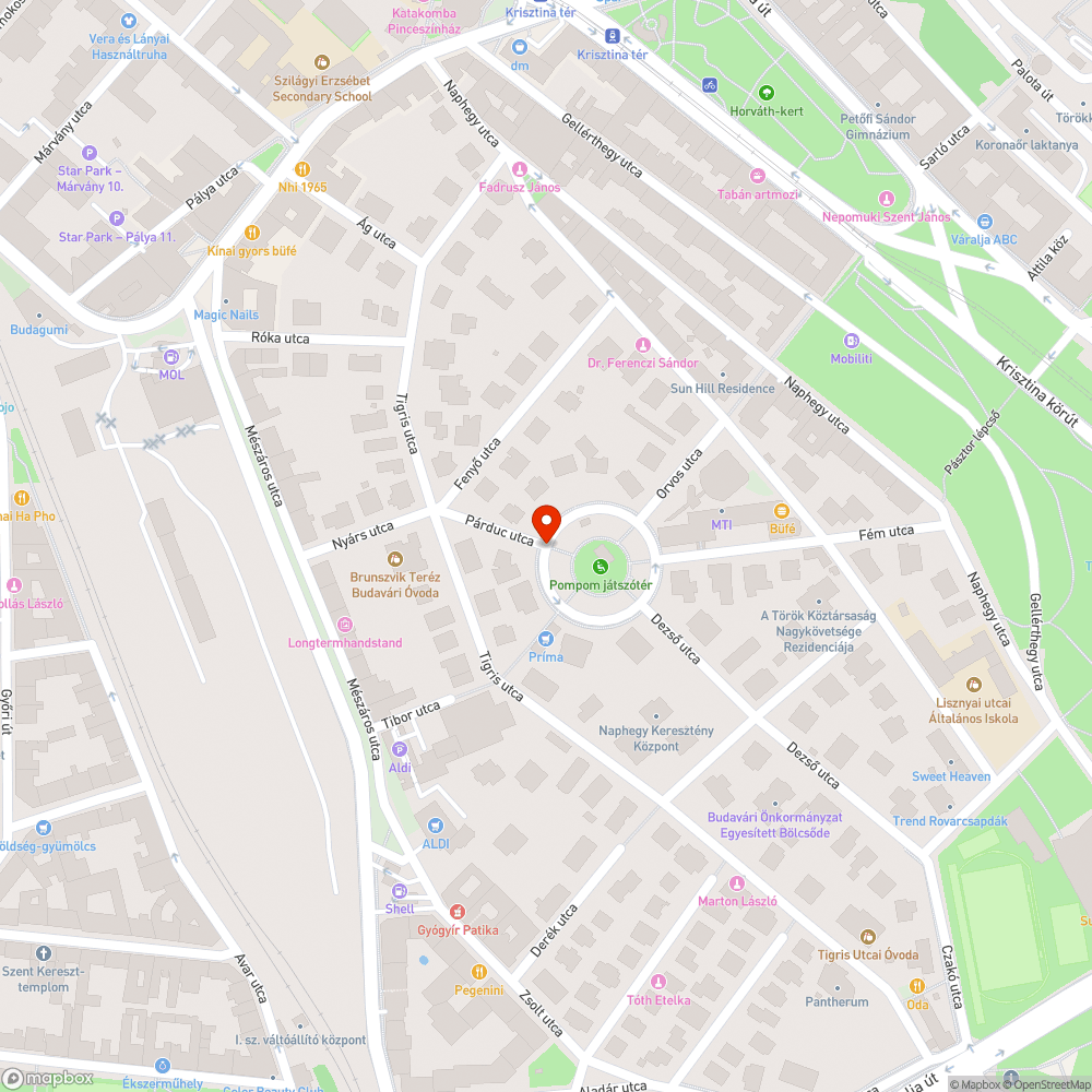 Kátyú bejelentés helye