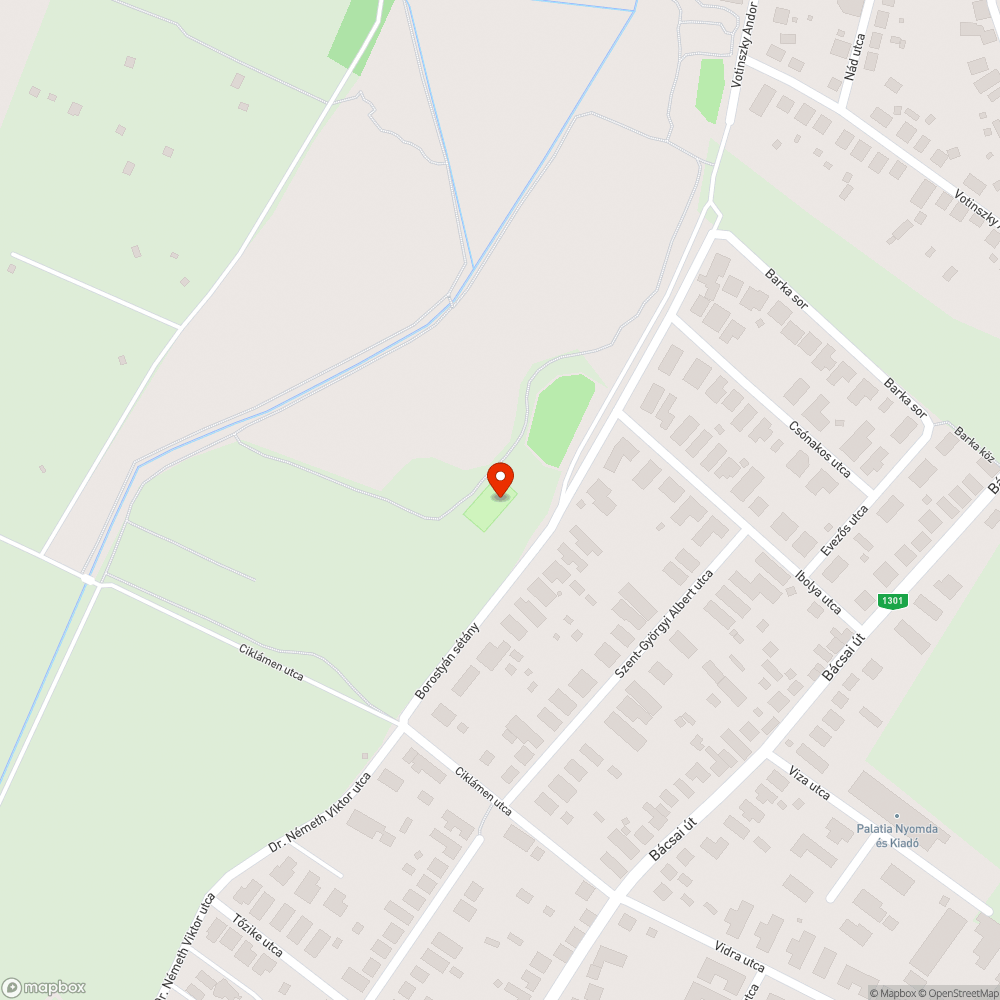 Kiszakadt szemetes bejelentés helye