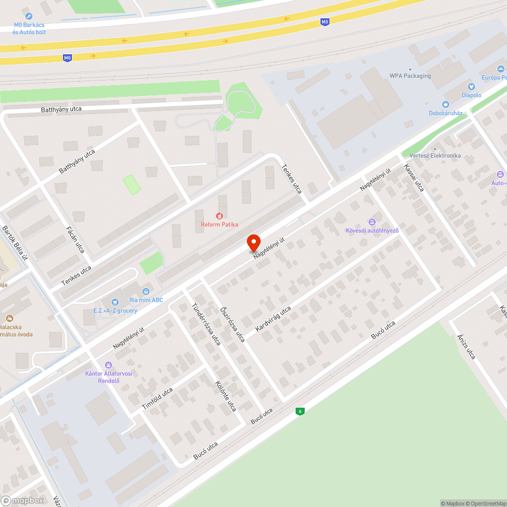 Elhagyott szürke Fiat Punto bejelentés helye