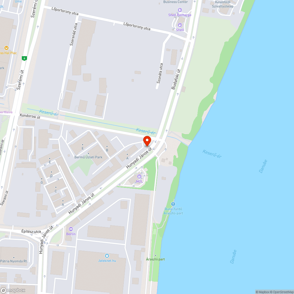 Szemetes Dunapart bejelentés helye