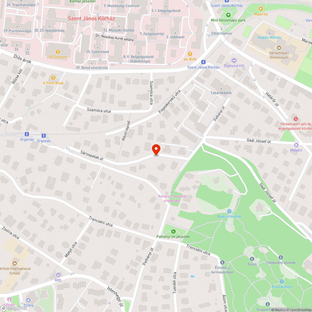 Hegyoldalról leguruló kövek bejelentés helye