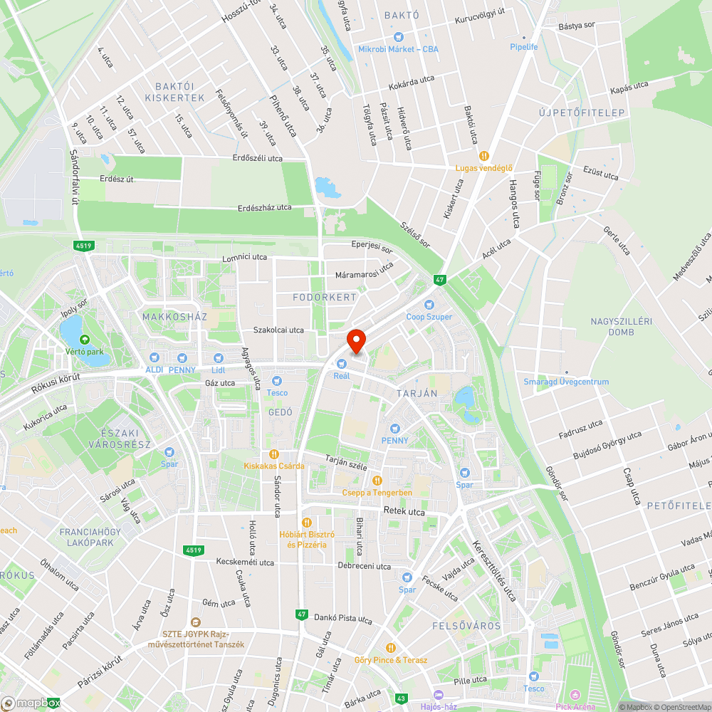 Növekvő csótánypopuláció Tarjánban bejelentés helye