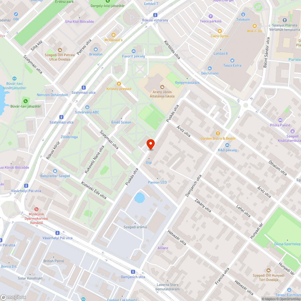 Beszakadt csatornafedő bejelentés helye