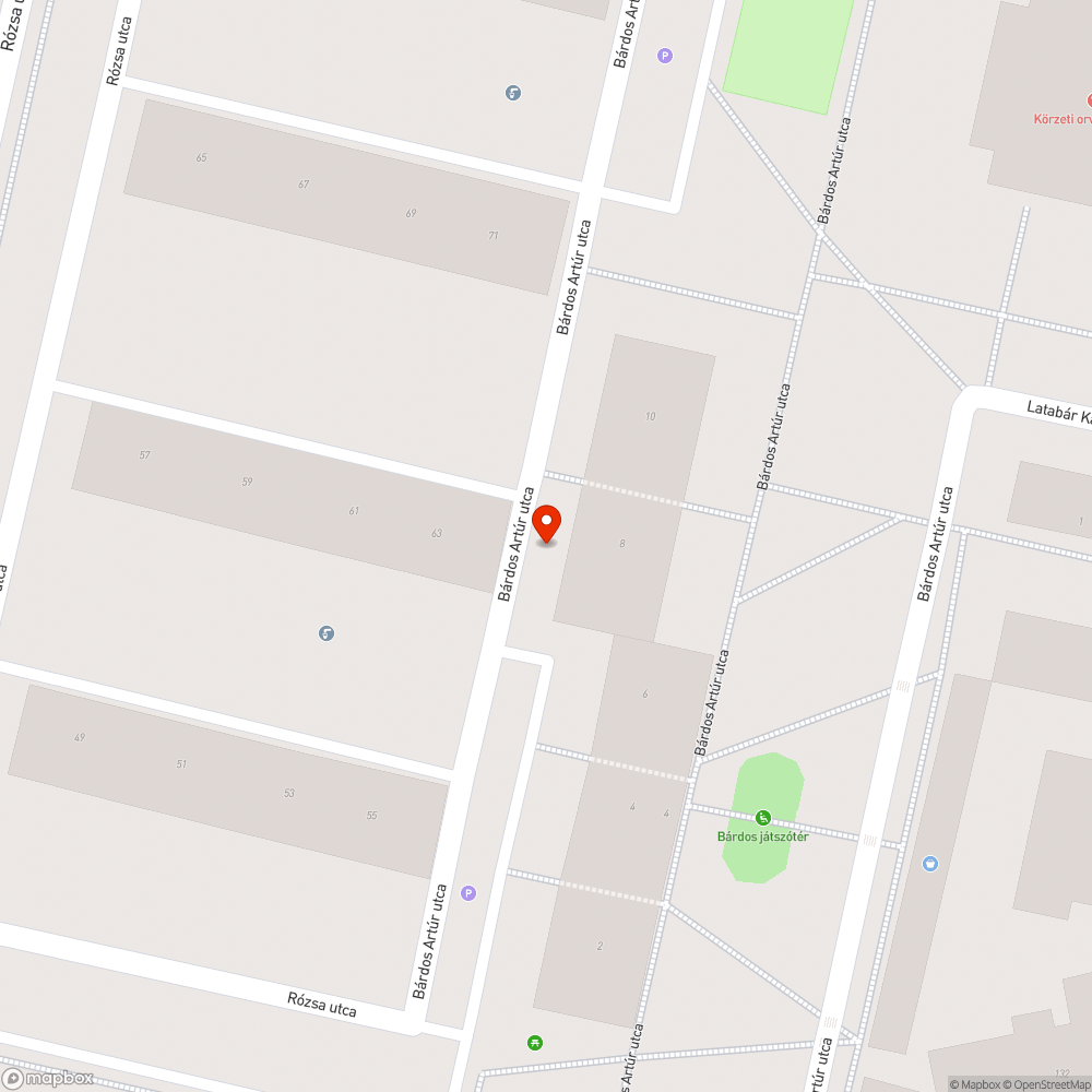 Kátyú bejelentés helye