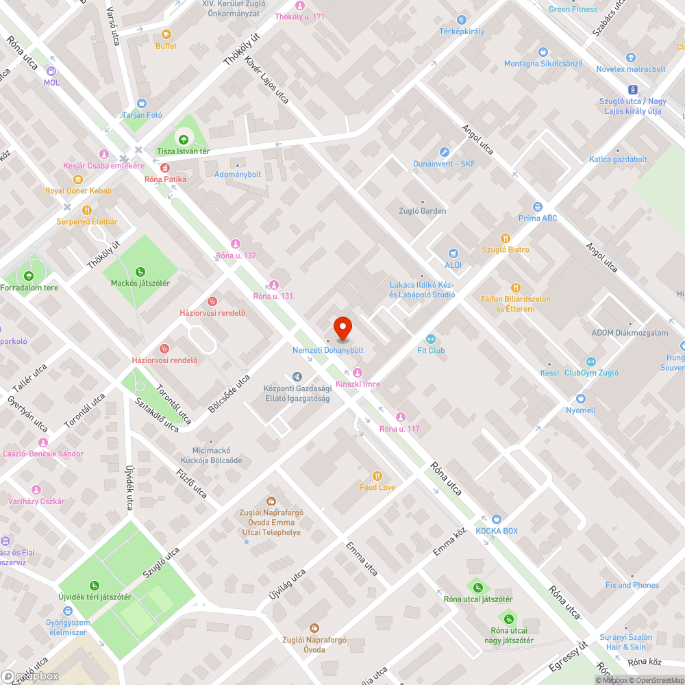 Botrányos a Róna utcai parkolók tisztasága bejelentés helye