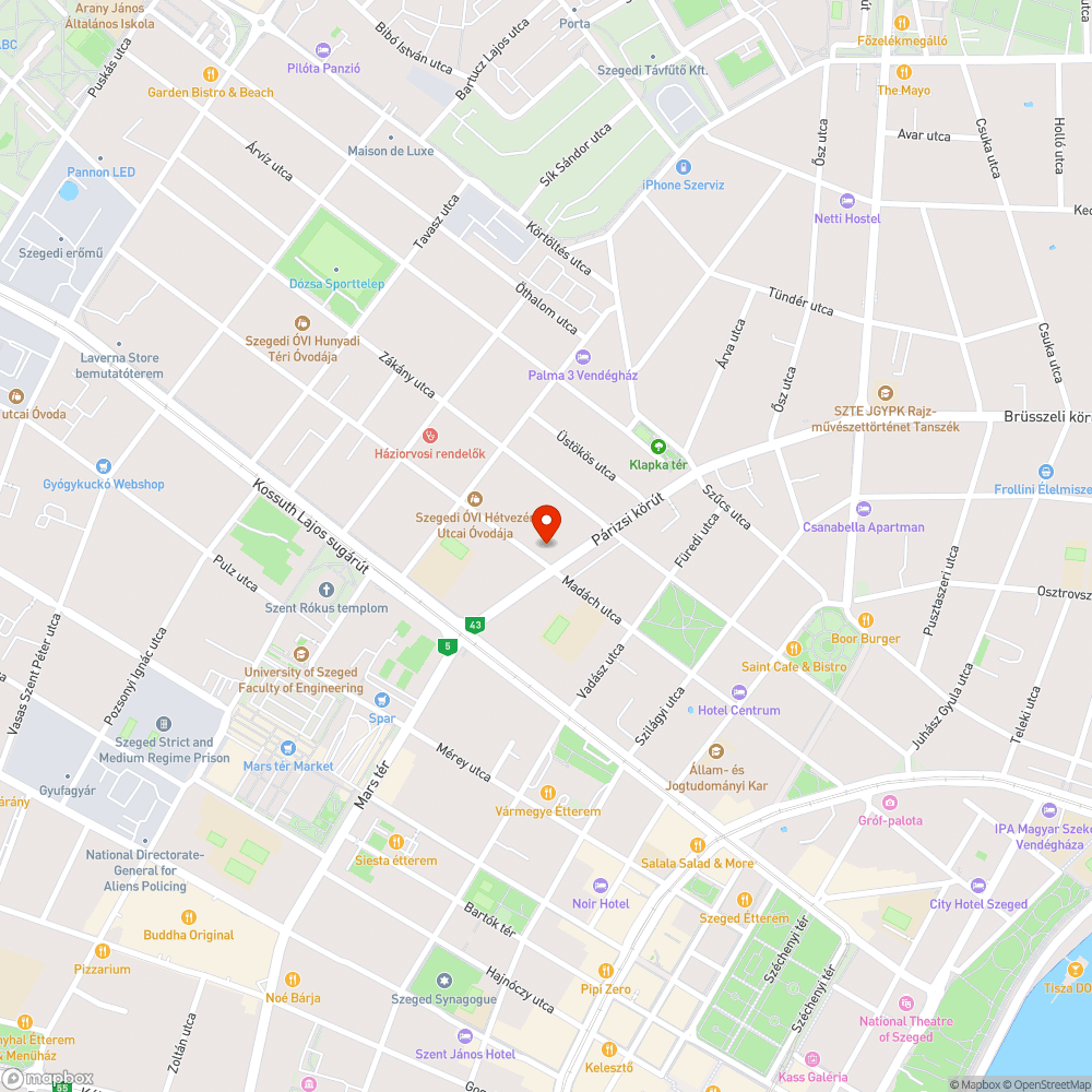 Nem működő zöld jelzés - gyalogátkelő bejelentés helye