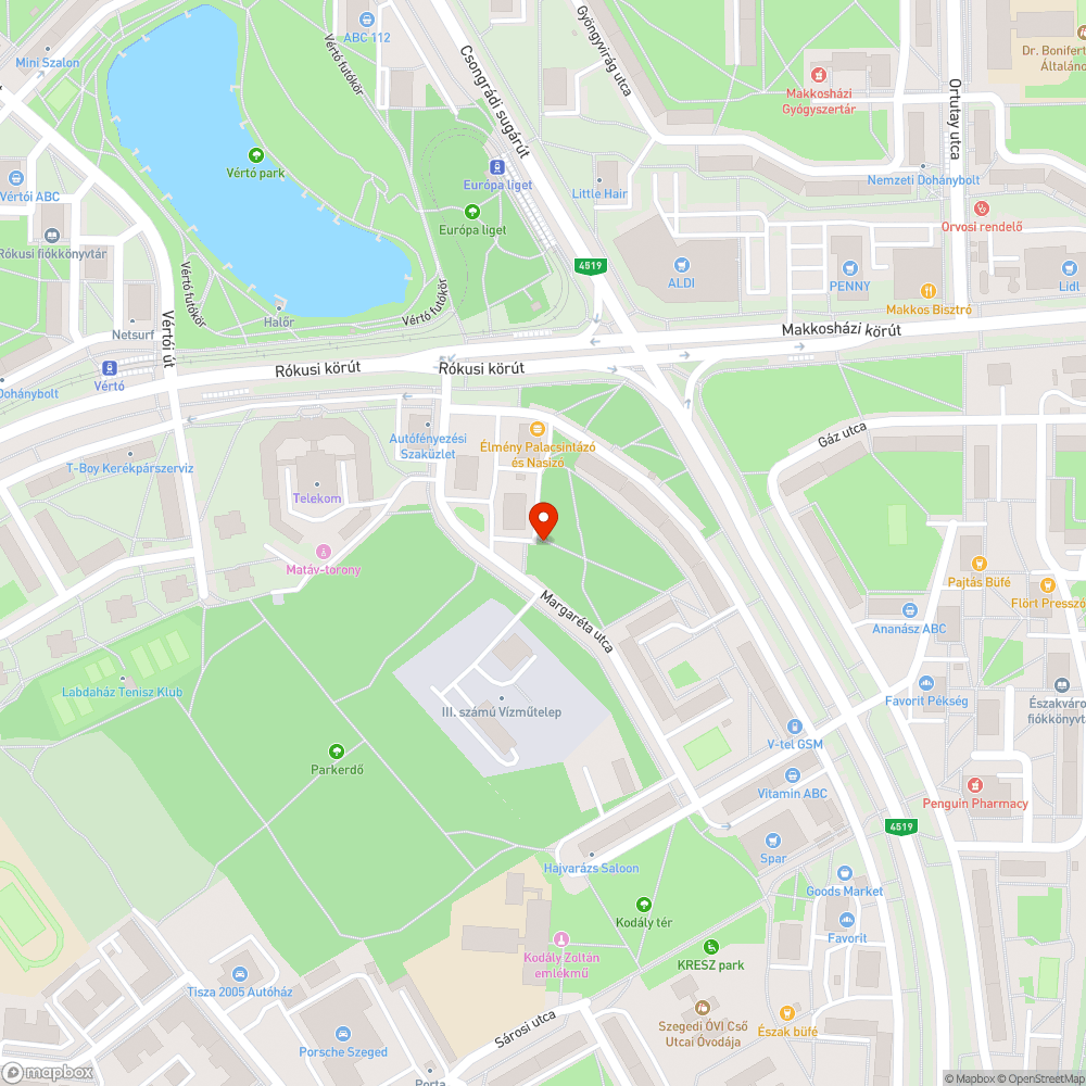 Elhagyatott közterület - méteres gaz bejelentés helye