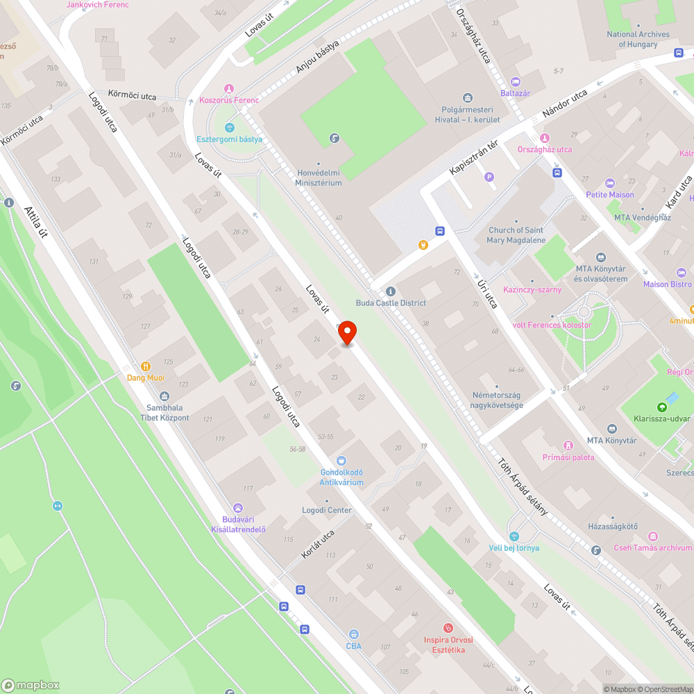 Koszos járda bejelentés helye