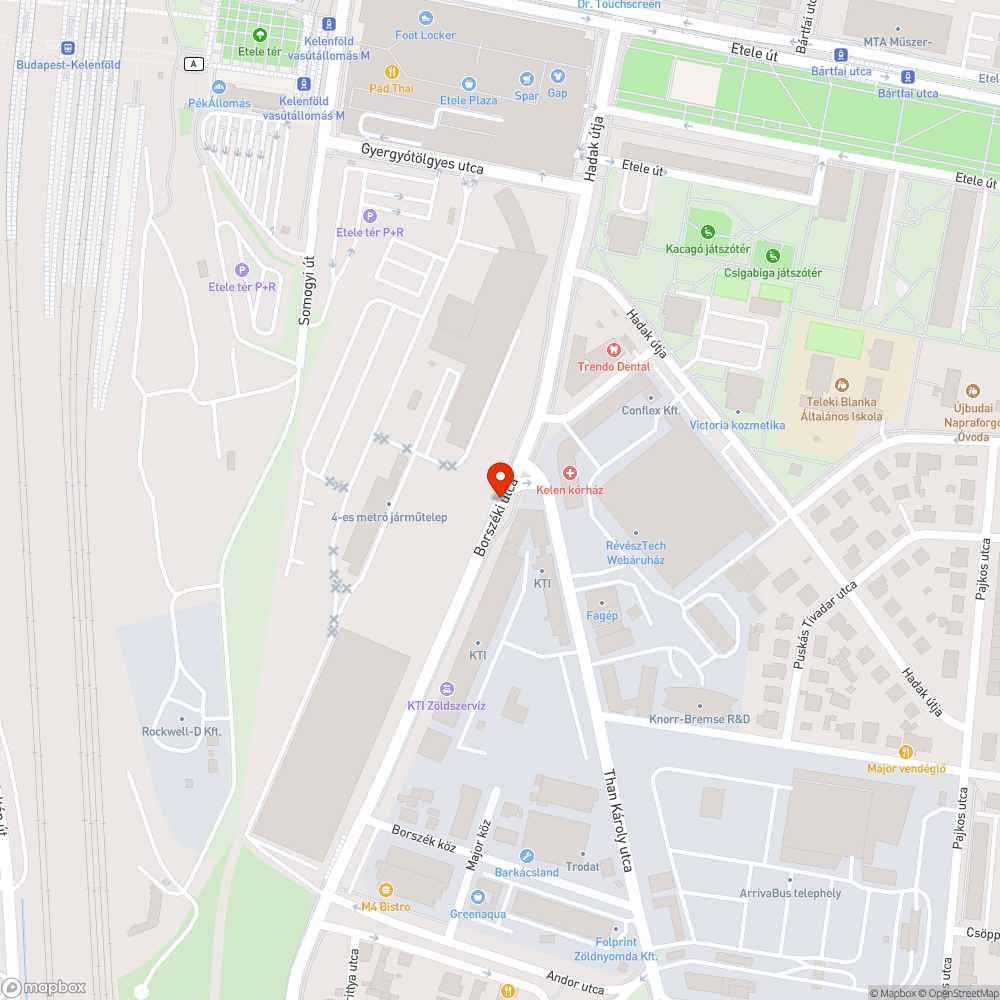 Gazos, szemetes járdasziget bejelentés helye