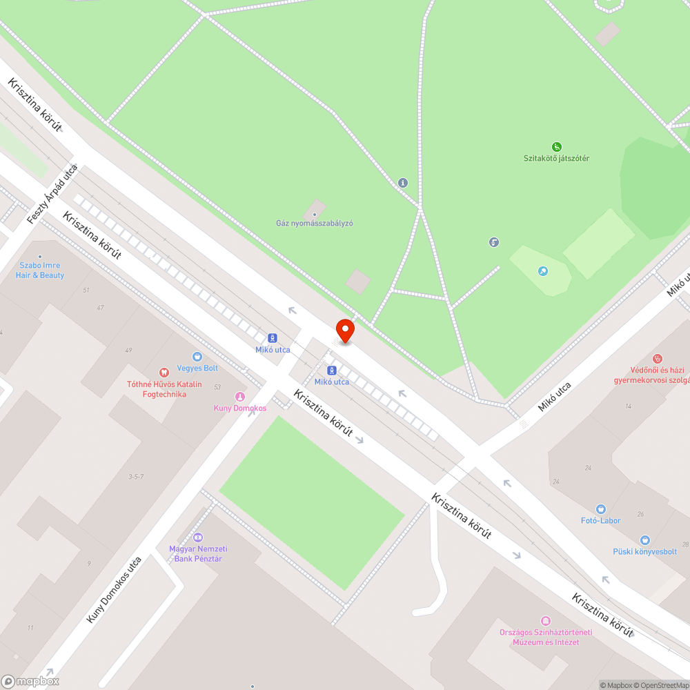 Eldugult vízelnyelő bejelentés helye