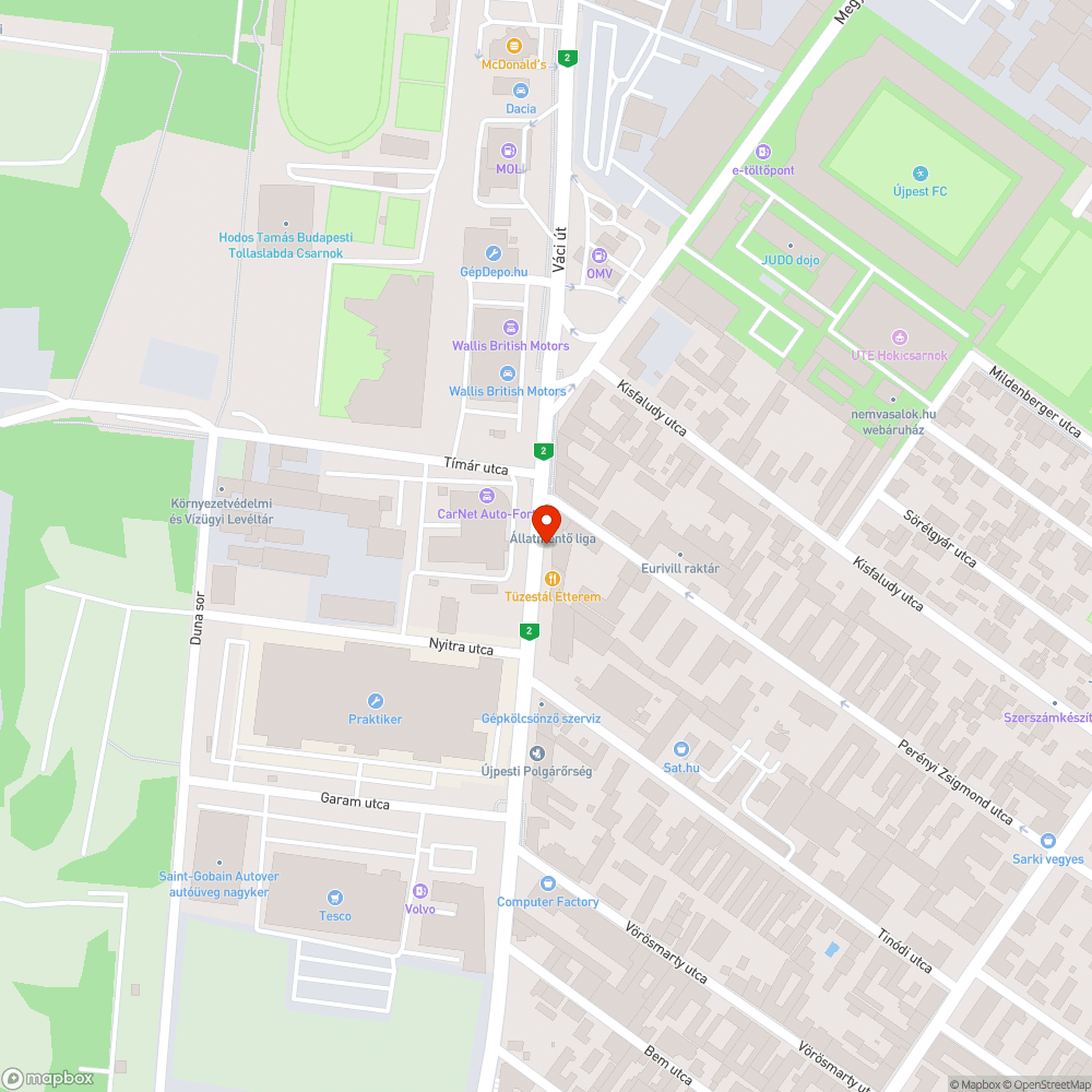 Hiányos információs tábla bejelentés helye