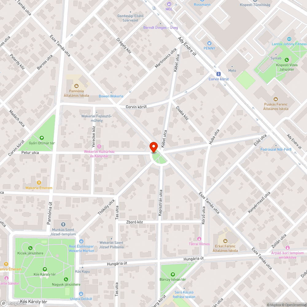 Elhagyott elektromos roller bejelentés helye