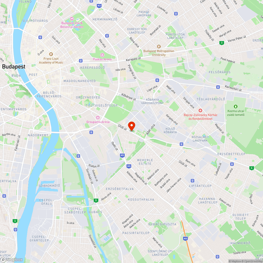 Elhagyott jármű bejelentés helye