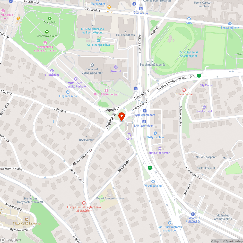 Elfordított tábla bejelentés helye