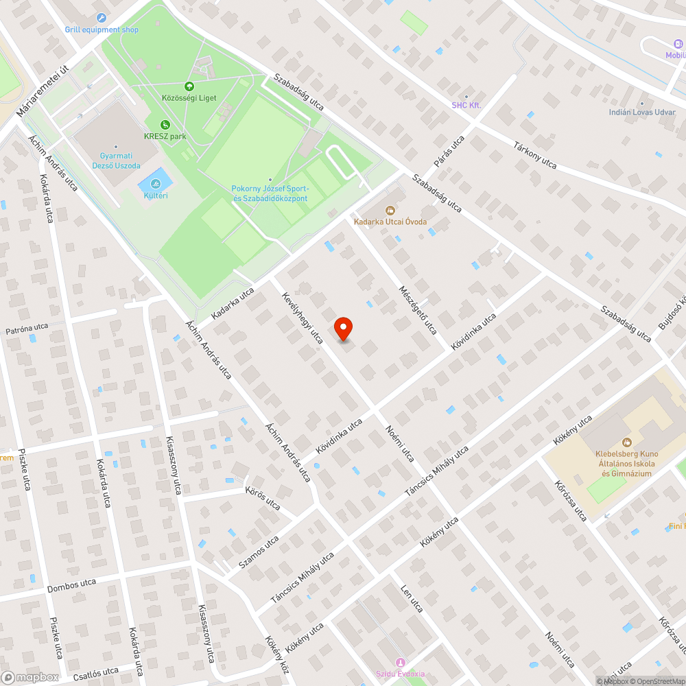 Viharkár bejelentés helye