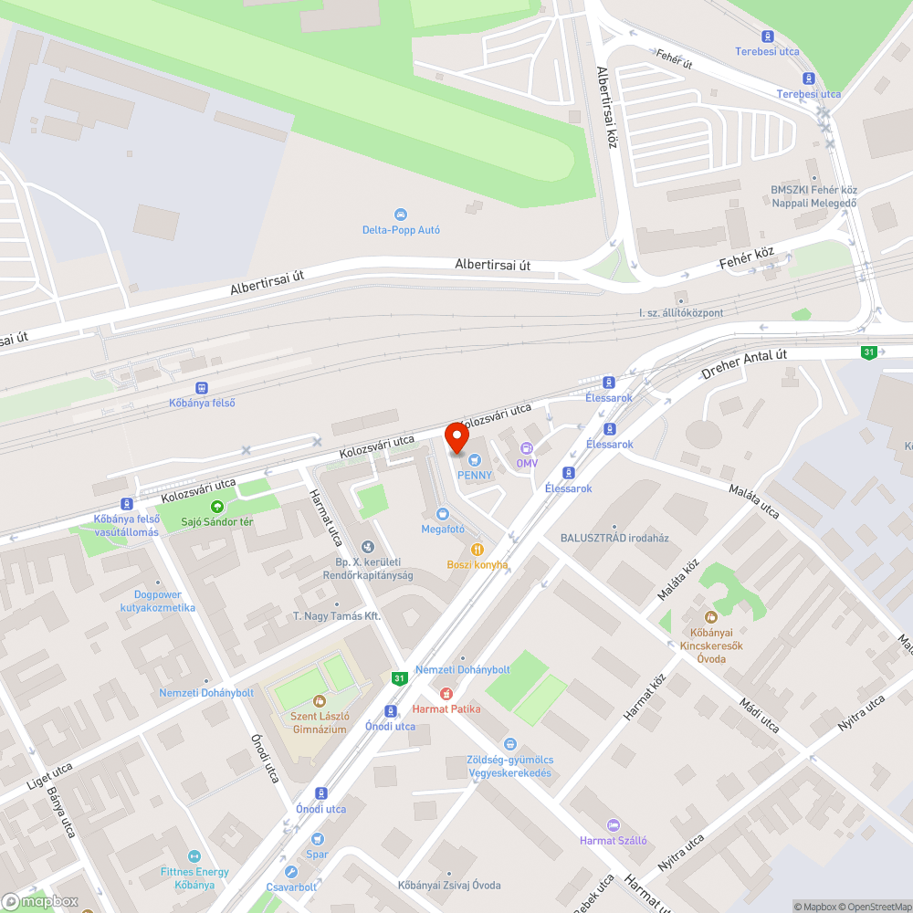 Hónapok óta elhagyott jármű a parkolóban bejelentés helye