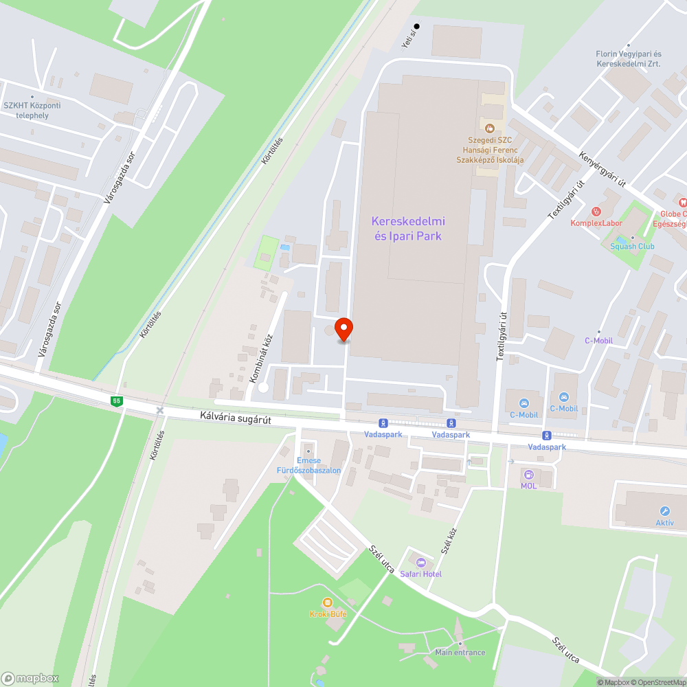 Megrongálódott tűzcsap bejelentés helye