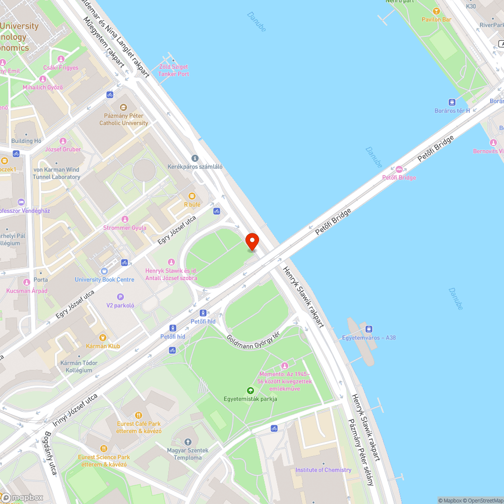 Tégla és korlát a híd alatt bejelentés helye