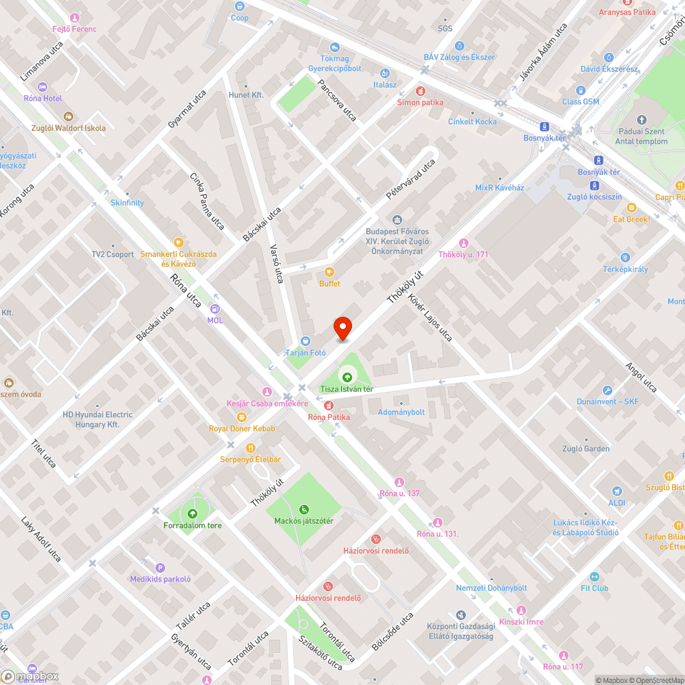 Eldugult csatornaszem bejelentés helye