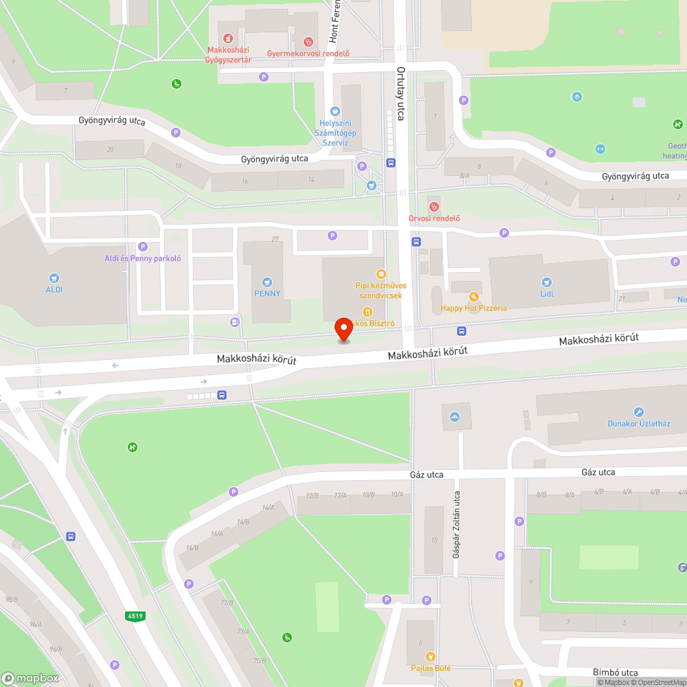 Rossz állapotban lévő csatornafedél és út bejelentés helye