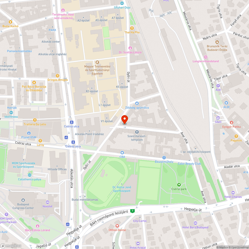 Elhagyott autó bejelentés helye