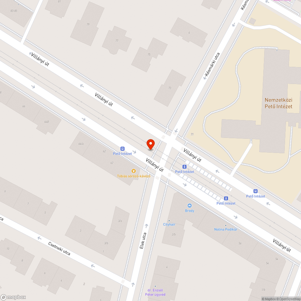 Szétesett terelő bejelentés helye