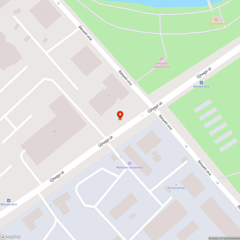 Elhanyagolt járda bejelentés helye