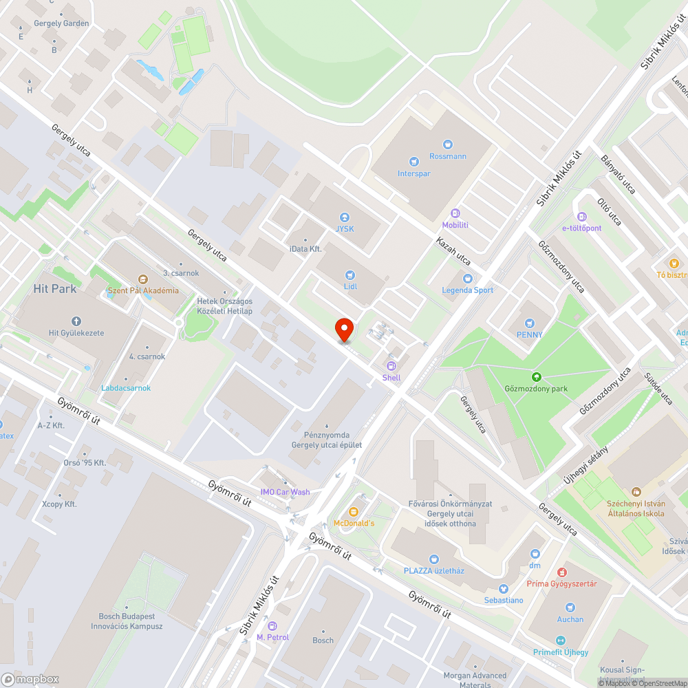 Egy megrongált elektromos szekrény bejelentés helye