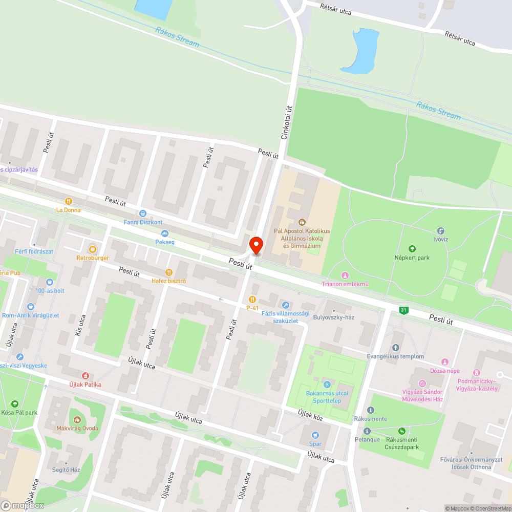 Jelzőlámpa bejelentés helye