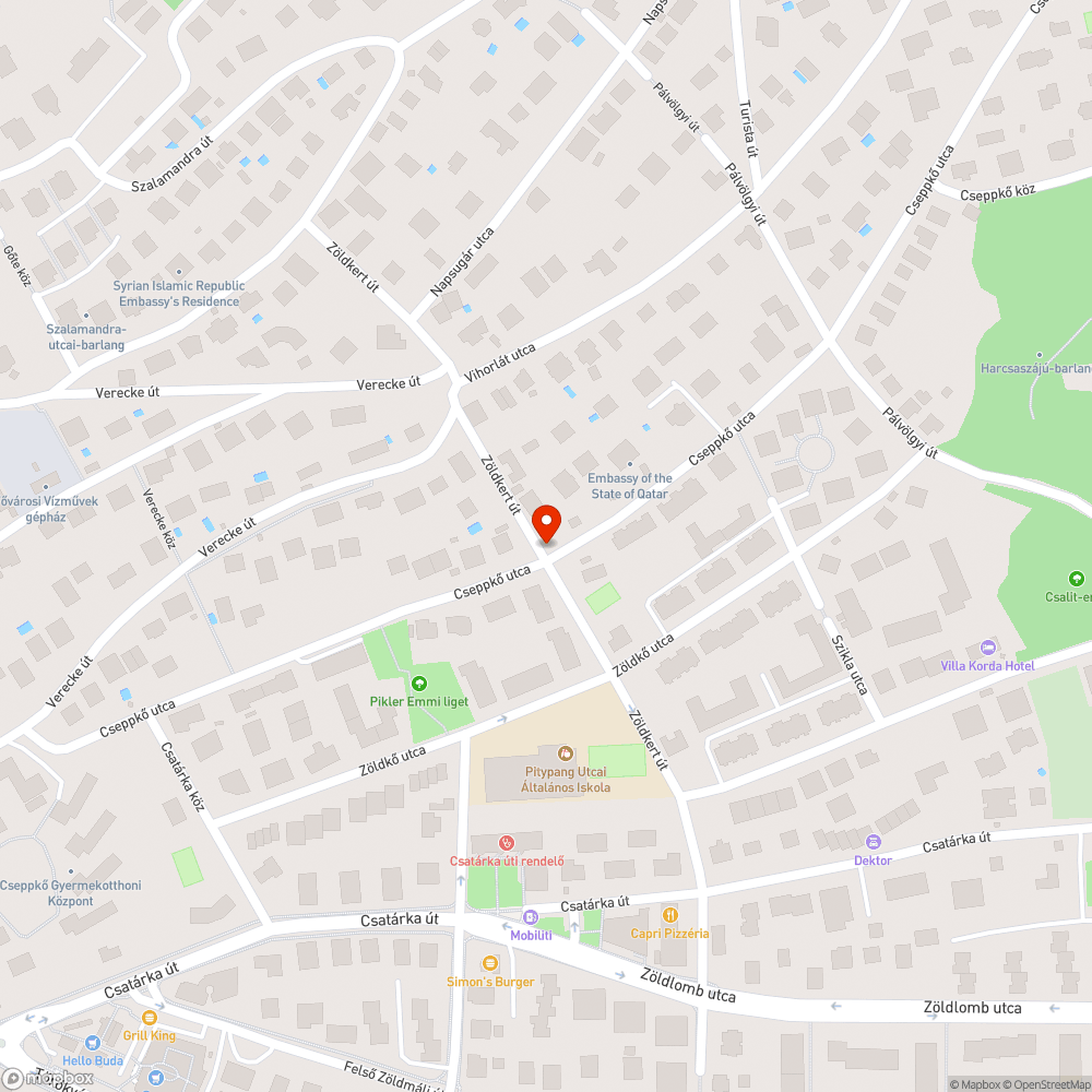 Megközelíthetetlen kutyakaki gyűjtő bejelentés helye