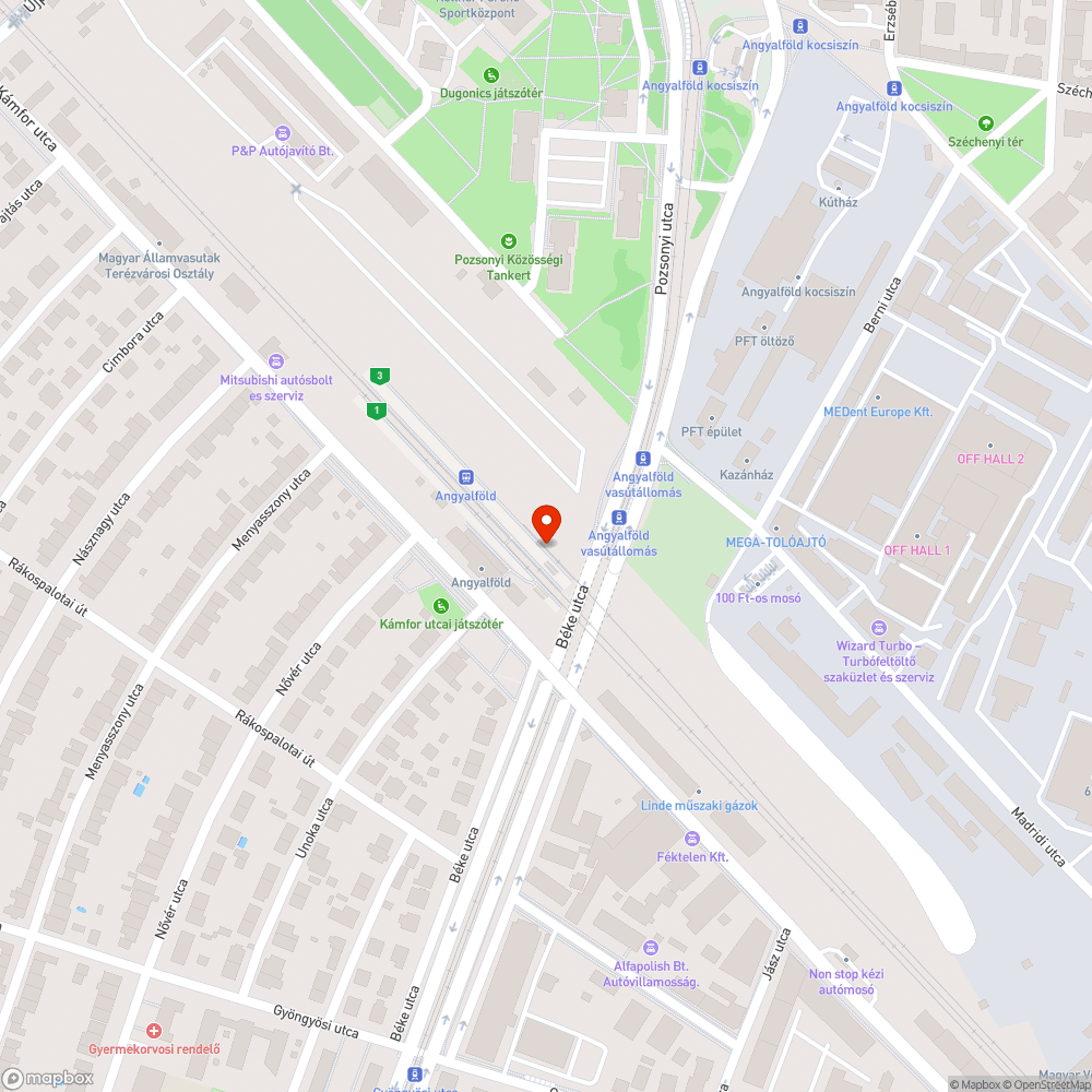 Hibás lift bejelentés helye