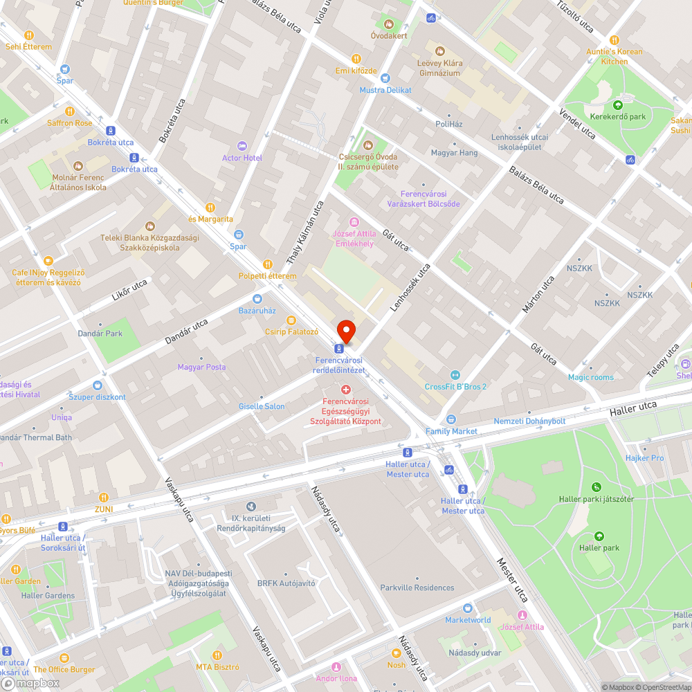 Koszos, szemetes villamosmegálló bejelentés helye