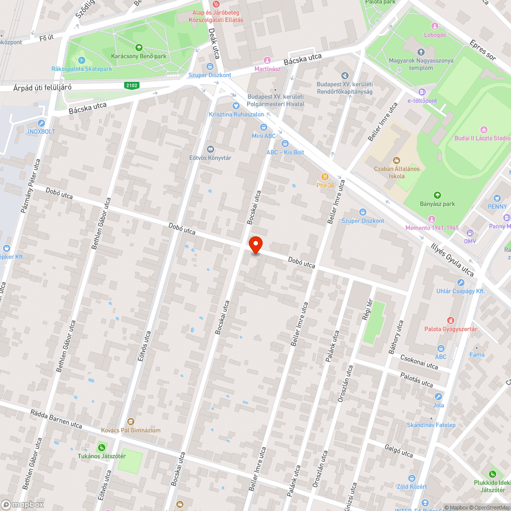 Megsüllyedt, balesetveszélyes távközlési aknafedlap bejelentés helye