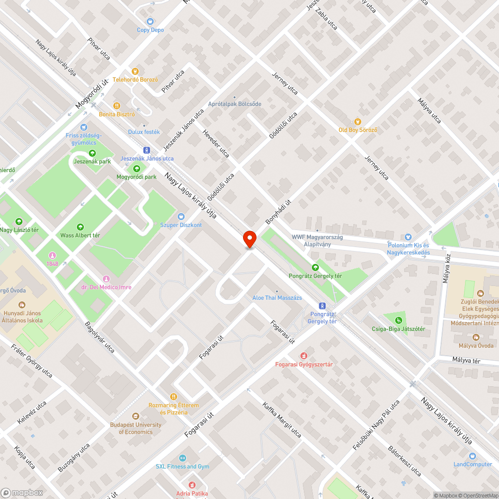 Kátyús elágazás bejelentés helye