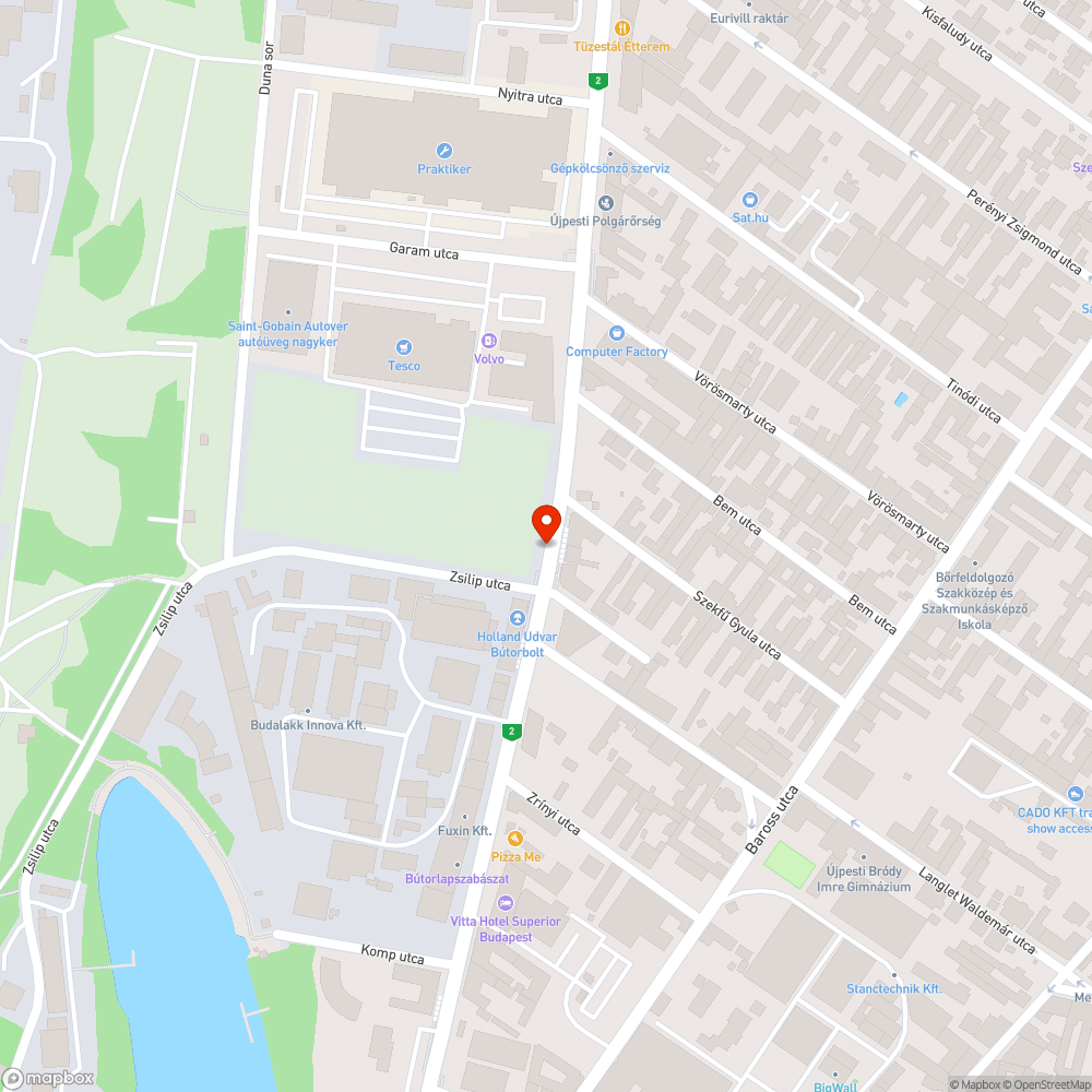 Hiányos és kopott átkelésjelző bejelentés helye