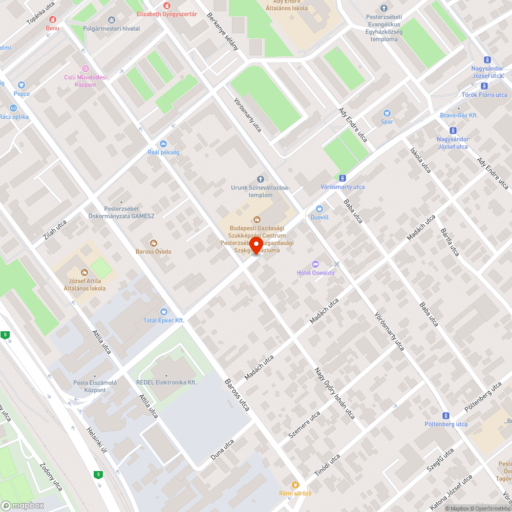 Gázcsapnál kátyú bejelentés helye