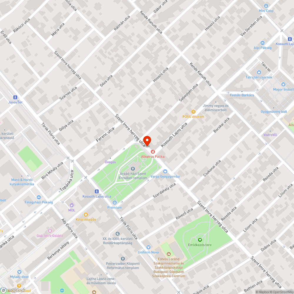 Kátyú bejelentés helye