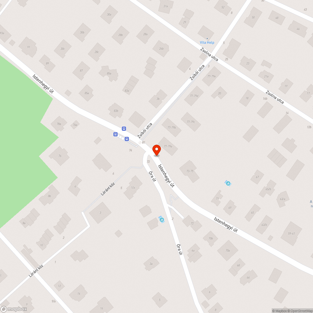 Tilosban elhagyott jármű bejelentés helye