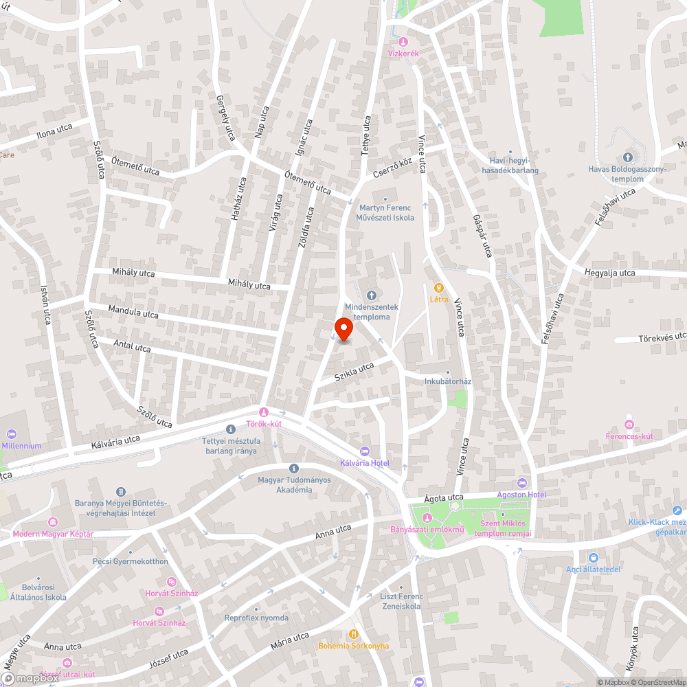 Beszakad járda bejelentés helye