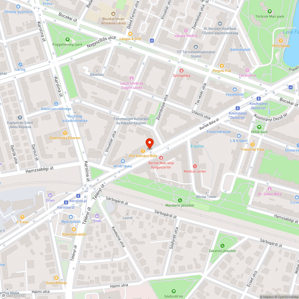 Úthibák bejelentés helye