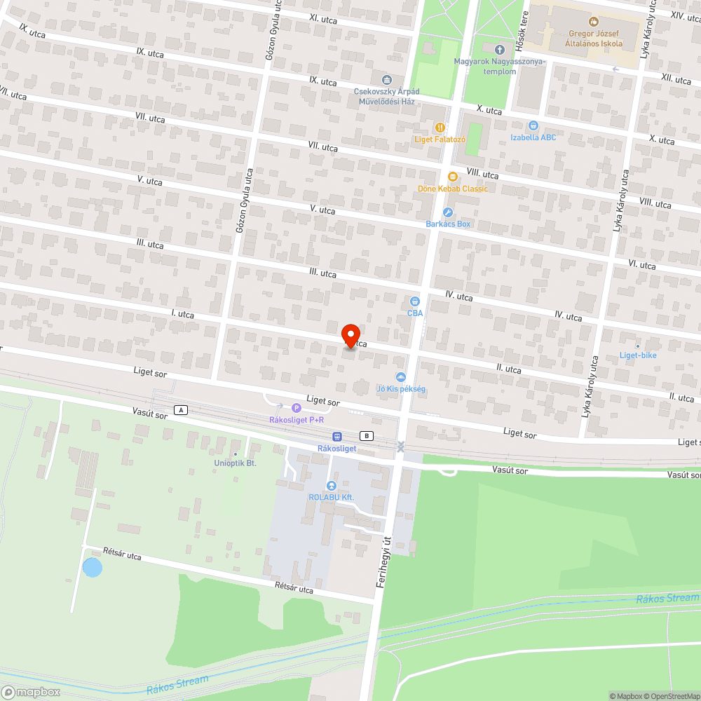 Elhagyottnak tűnő jármű bejelentés helye