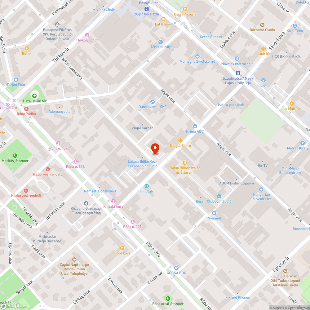 ALDI utcafrontja problémás bejelentés helye