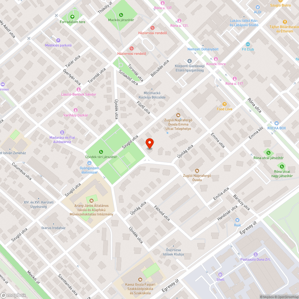 Szemét bejelentés helye