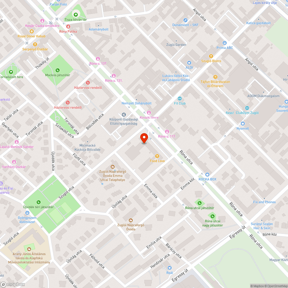 Mélyedések a fedlapon bejelentés helye