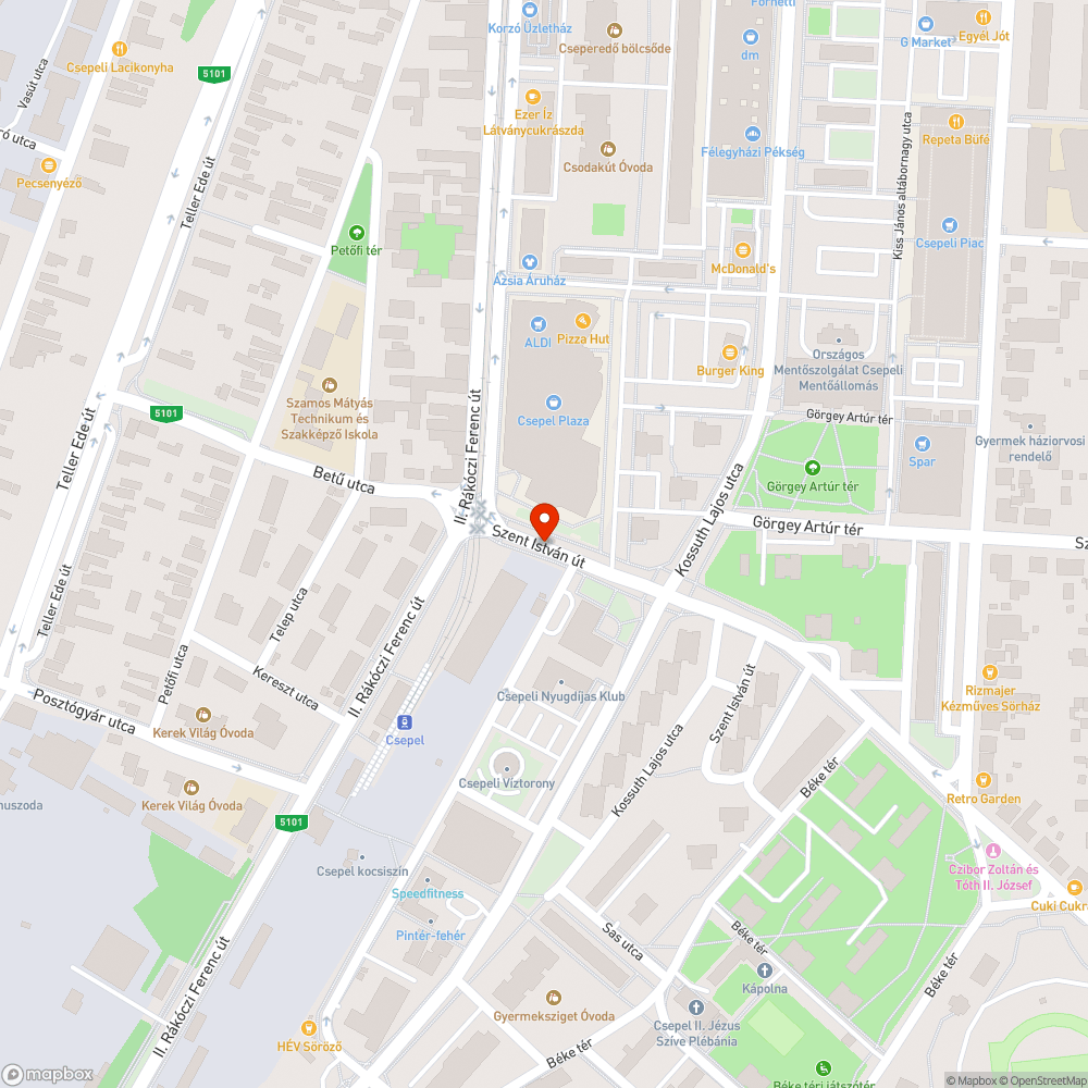 Esőelvezető csatornafedlap besüllyedt bejelentés helye