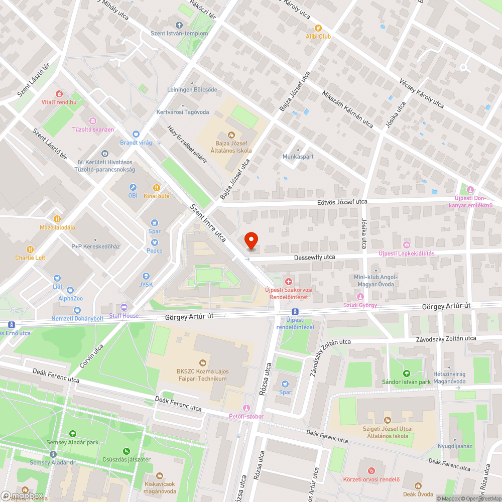 Kidőlt oszlop bejelentés helye