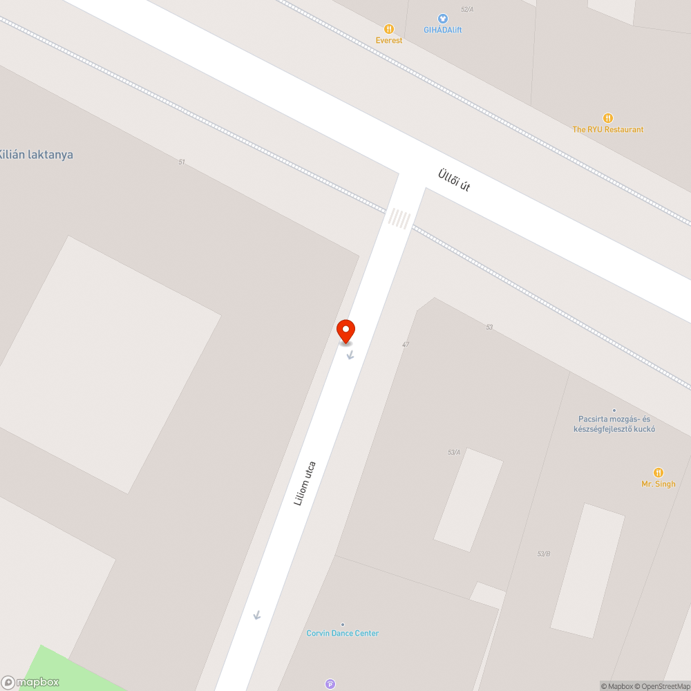 Ottfelejtett oszlop bejelentés helye