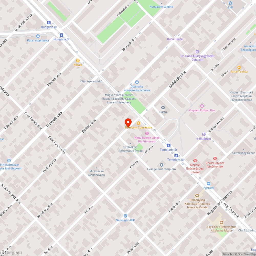 Csapadékvíz elvezető bejelentés helye