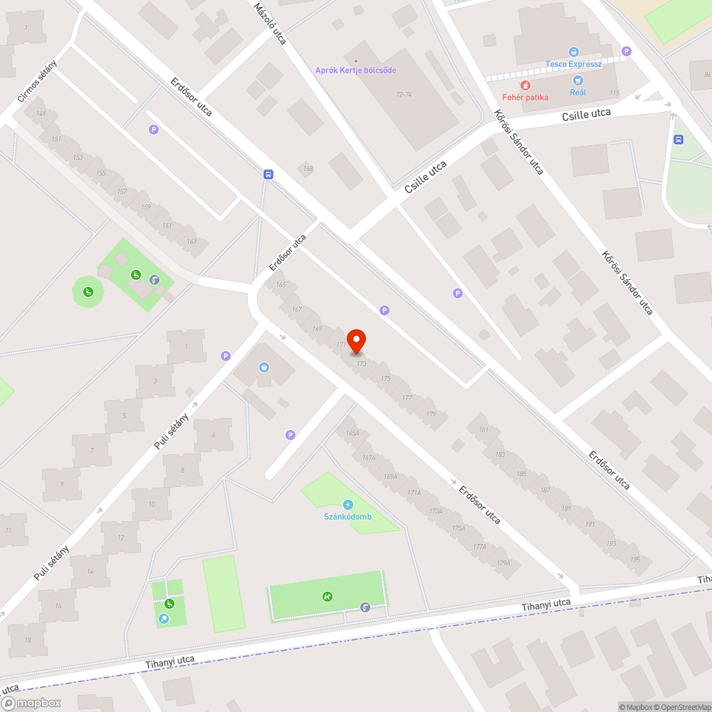 Megsüllyedt fedlap 2. bejelentés helye